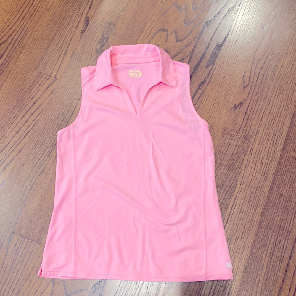 Lilly Pulitzer luxetic collared tank